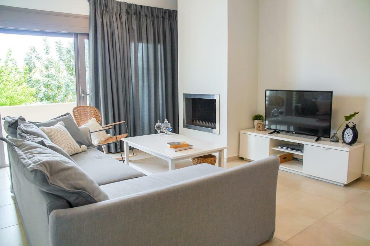 Legno Bianco Villa Stalís Ngoại thất bức ảnh