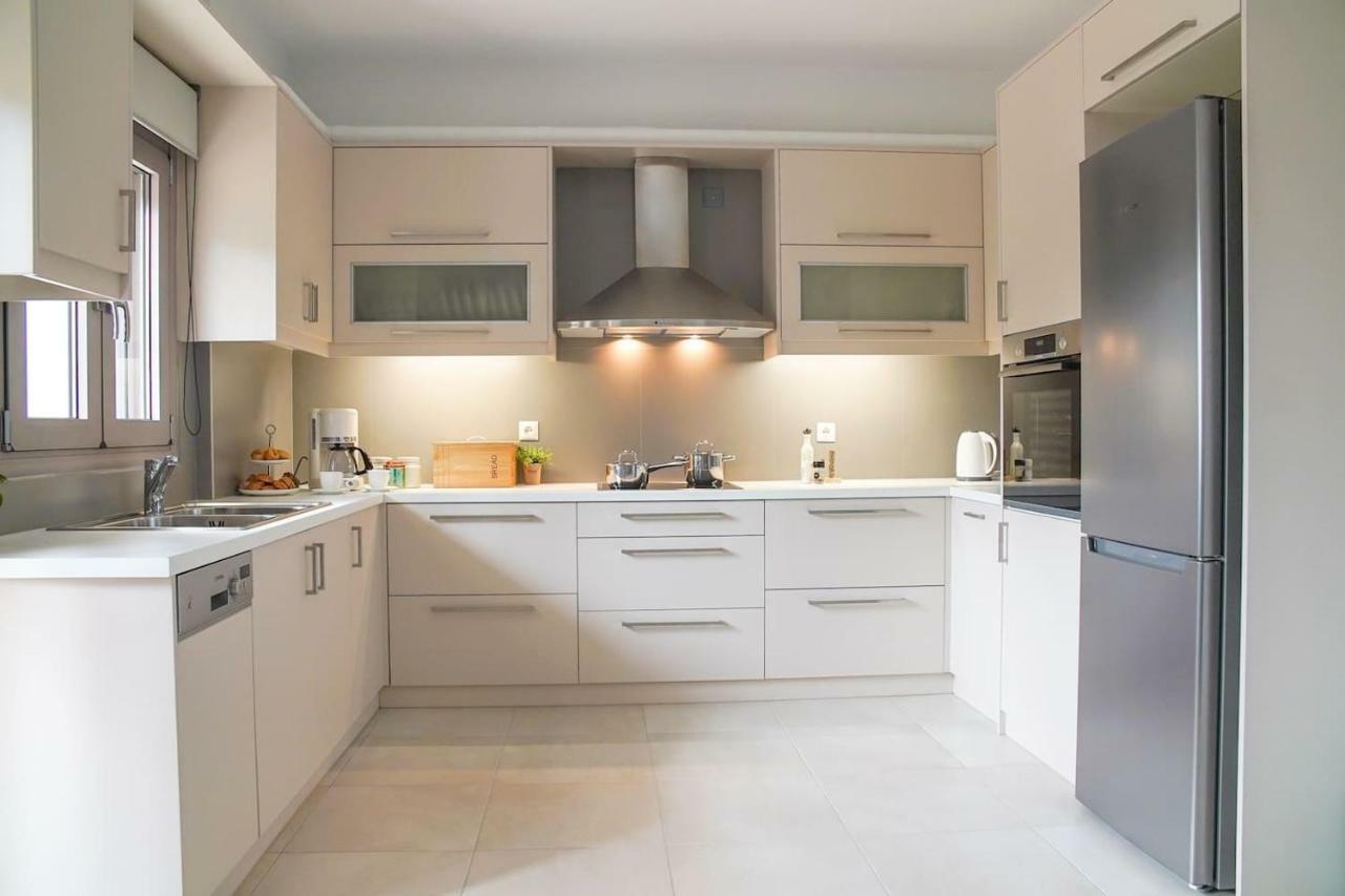 Legno Bianco Villa Stalís Ngoại thất bức ảnh